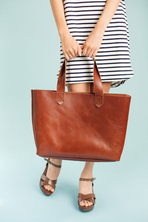 Large Tote — Brown